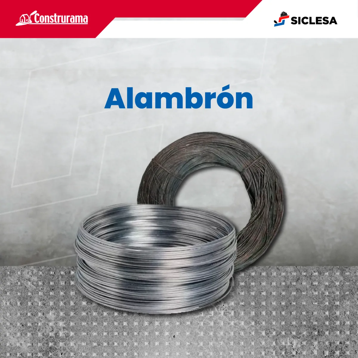 Rollos de alambrón y alambre galvanizado