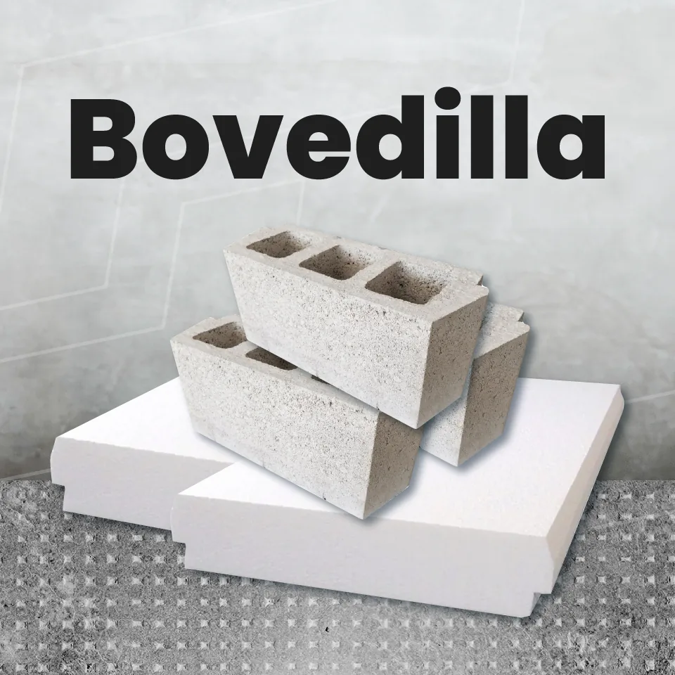 Bovedillas de concreto y de poliestireno