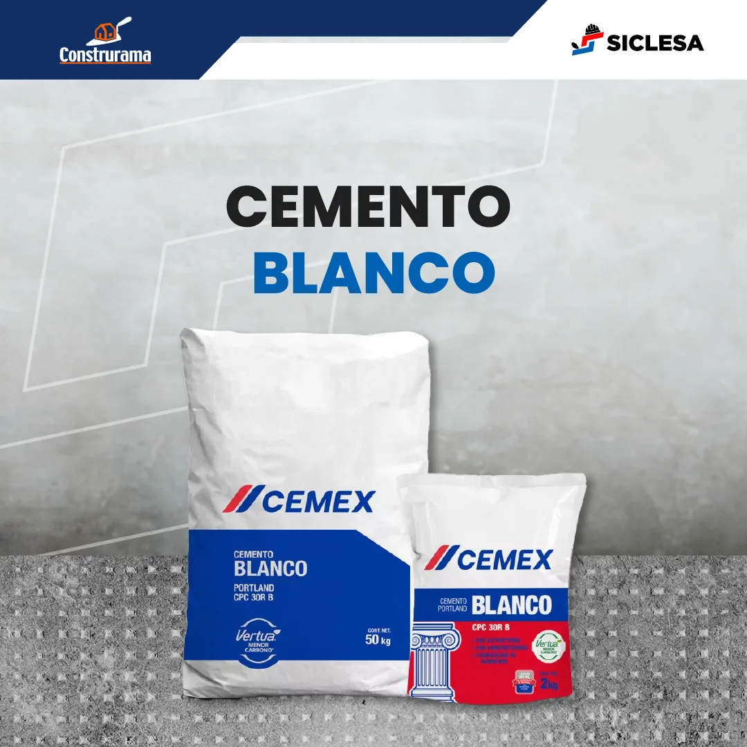 Sacos de cemento blanco CEMEX
