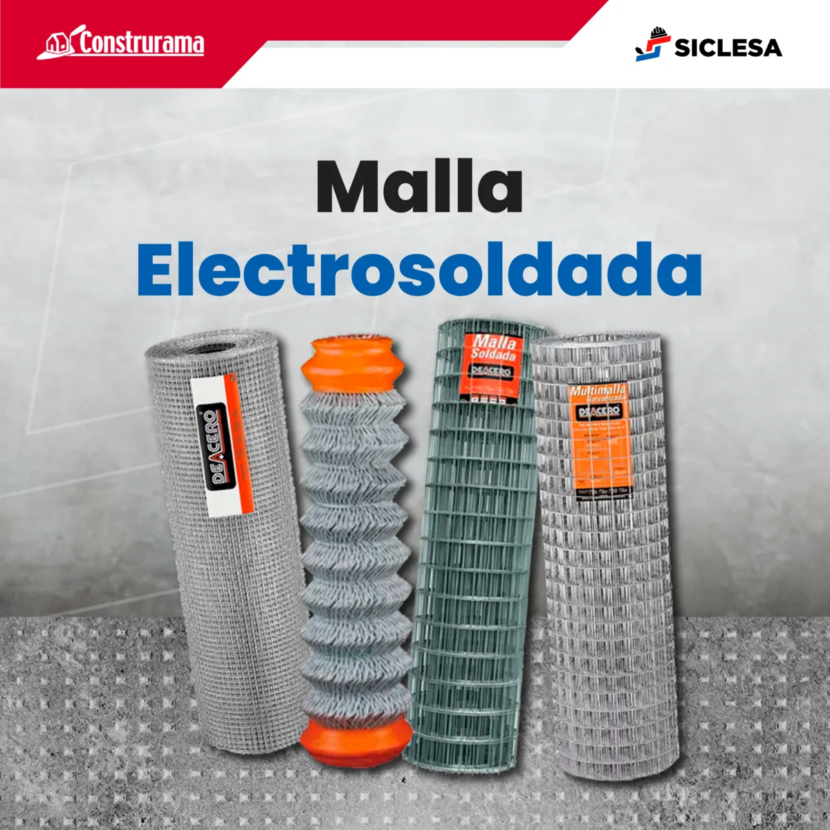 Rollos de malla electrosoldada y malla de alambre