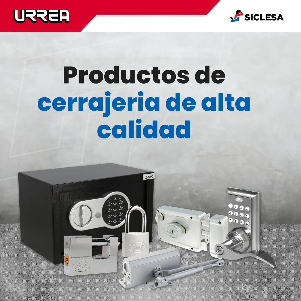 Caja fuerte, candado y chapas Urrea