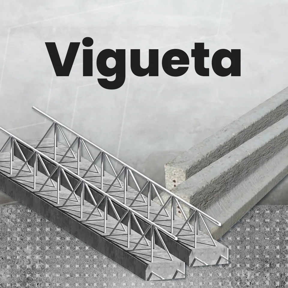 Viguetas de concreto con armado de acero